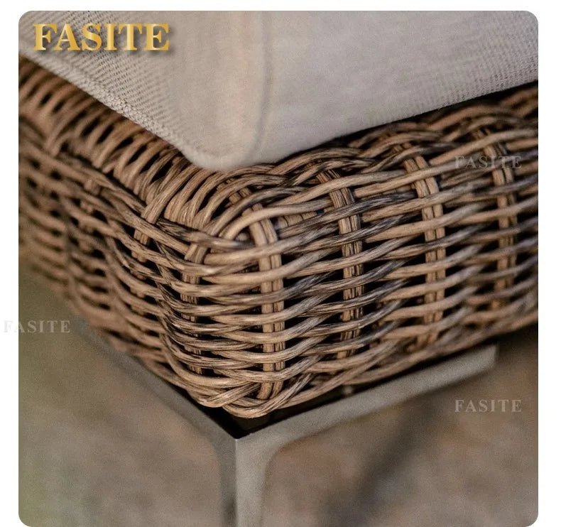 Outdoor rattan sofa outdoor rattan garden homestay sofa furniture