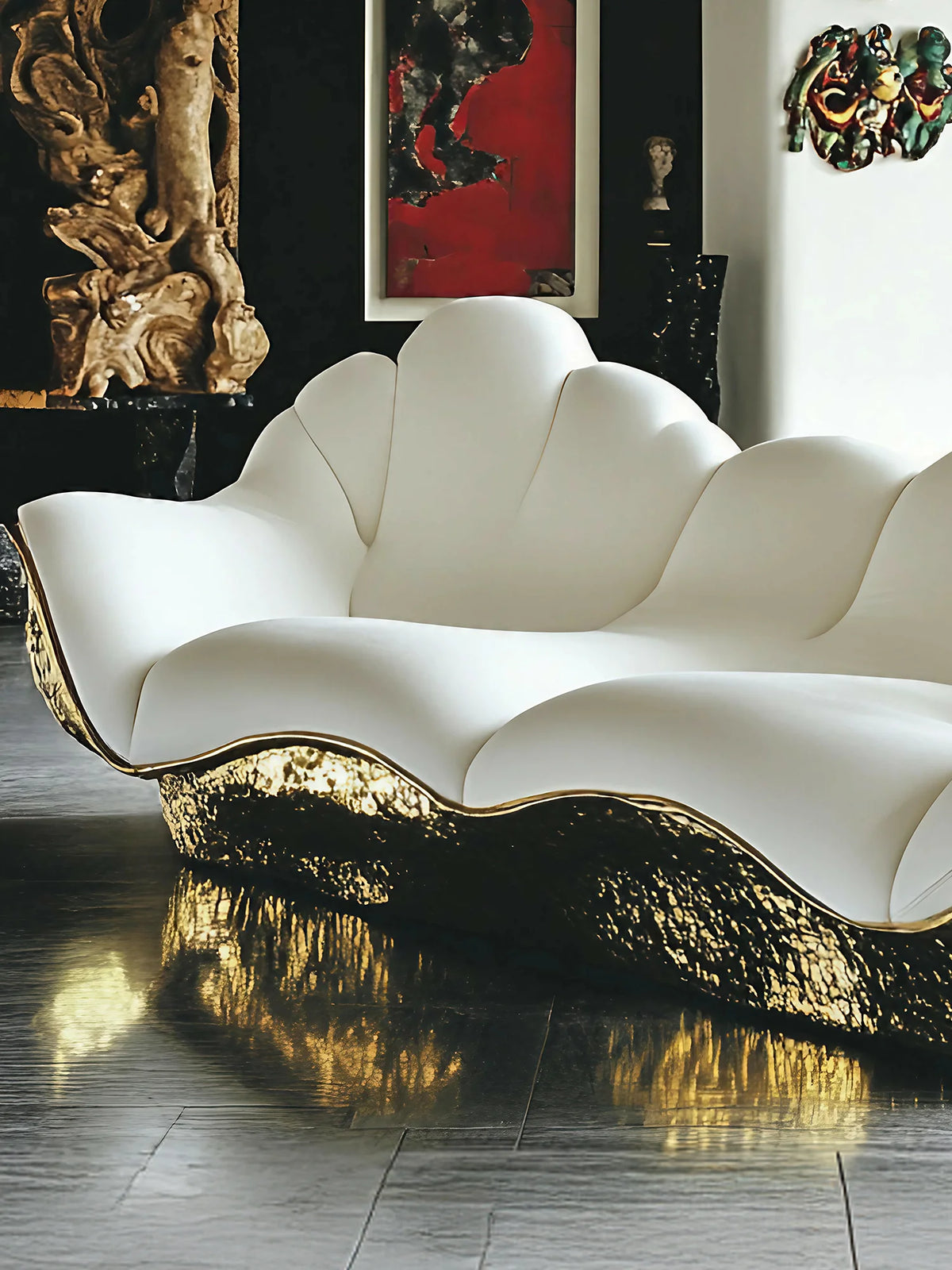 Modern Art Sofa Mansion Light Luxury Aesthetic Furniture High Luxury International Hall A9
