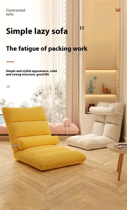 Folding Backrest Chair, Lazy Sofa, Bedroom, Dormitory, Single Seat Cushion, Bed Backrest, Bay Window, Balcony Tatami