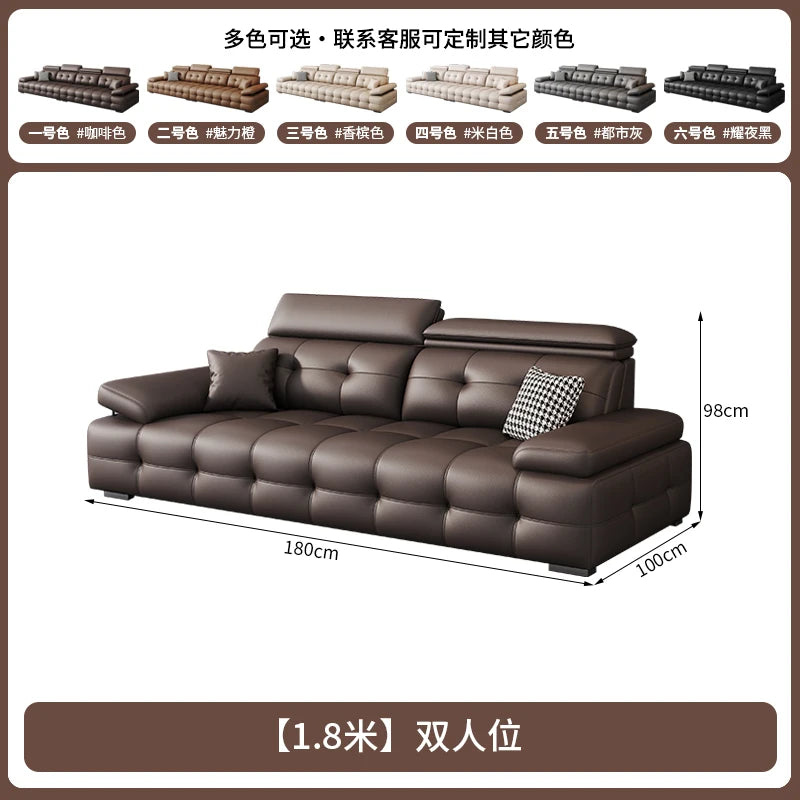 Modern Leather Living Room Sofas Couch Lazy Nordic Luxury Minimalist Living Room Sofas Lounge Designer Muebles Home Furniture