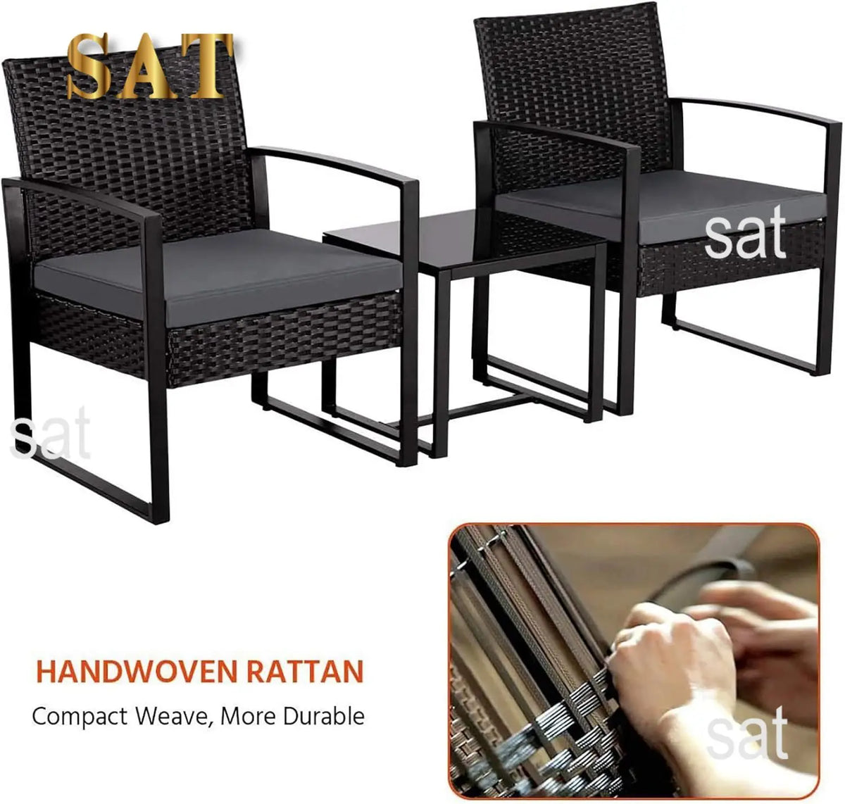# New Arrival Rattan Garden Furniture Set With Cushions And Coffee Table For Indoor Outdoor