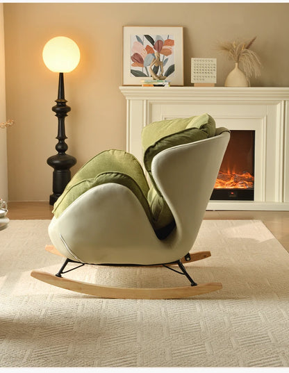 Ergonomic Green Rocking Chairs Living Room Modern Home Furniture Comfortable Meditation Relaxation Muebles Para El Hogar"