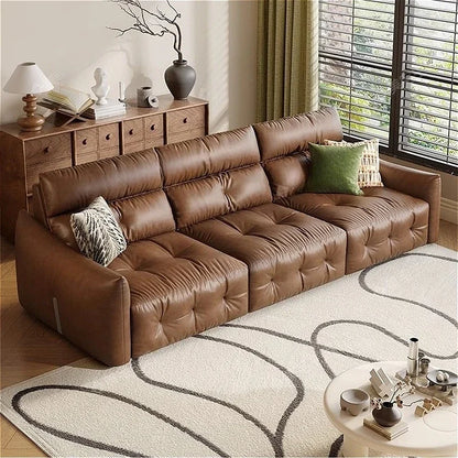 French Scalable Electric Sofa Bed Modern Designer Creativity Puff Sofa Comfort Lounge Living Room Furniture Canape Salon FYES