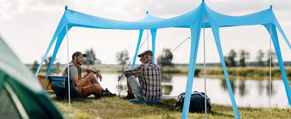 New Lycra Camping Sun Shelter UPF50+ Pop Up Beach Tent Outdoor Shade Beach Canopy for Camping Fishing Backyard Fun or Picnics