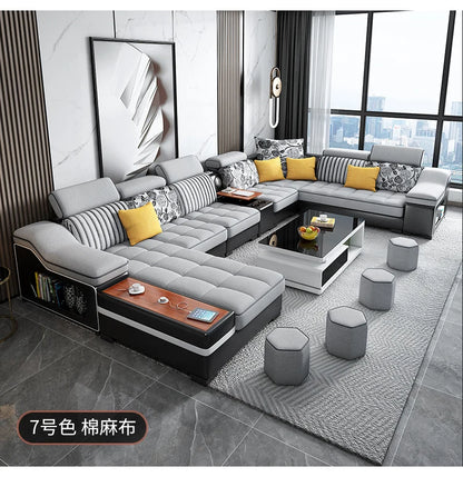 gW Modern Minimalist Living Room Sofas Sectional Lazy Nordic Leather Sofas Designer Lounge Curved Divano Lounge Suite Furniture