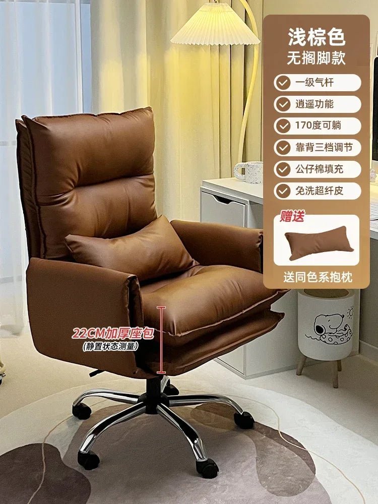 Executive Chair Leather Ergonomic Gamer Furniture Home Individual Armchair Saddle Transparent Anime Dresser Work Cheap Low Desk