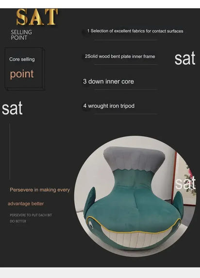 New Creative rotating single person Modern Cartoon Animal Design Living Room Lazy Sofa Chair A