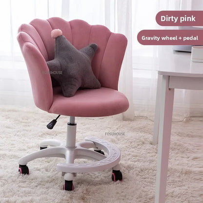 Nordic simple Bedroom Computer Chairs Home Backrest Chair Bedroom Swivel Chairs Dormitory Comfortable Sedentary Gaming Chair Z