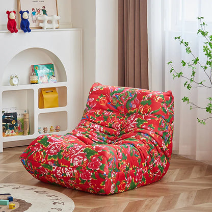 Luxury living room sofa soft suede oversized chair lazy sofa modern living room net red caterpillar technology cloth sofa