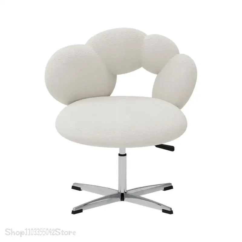 Design creative leisure chair Modern study leisure sofa chair Bedroom lift rotating dressing and makeup chair