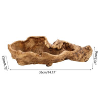 KEKA Pastoral Retro Landscape Flower Pot Resin Tree Stump Planter Artificial Driftwood Sculpture Rustic Succulent