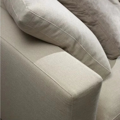 Modern Minimalist White Modular Sectional Sofa Set Fabric Living Room Furniture European Simple Design Cooling Foam Special