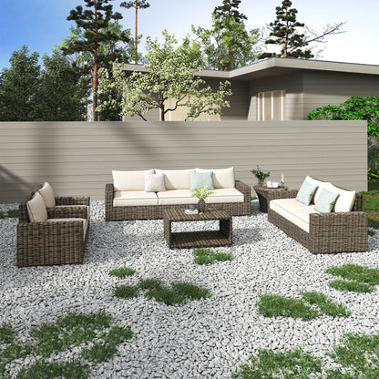 High Quality Wicker Patio Furniture  Rattan Garden Sofa Garden Furniture Set