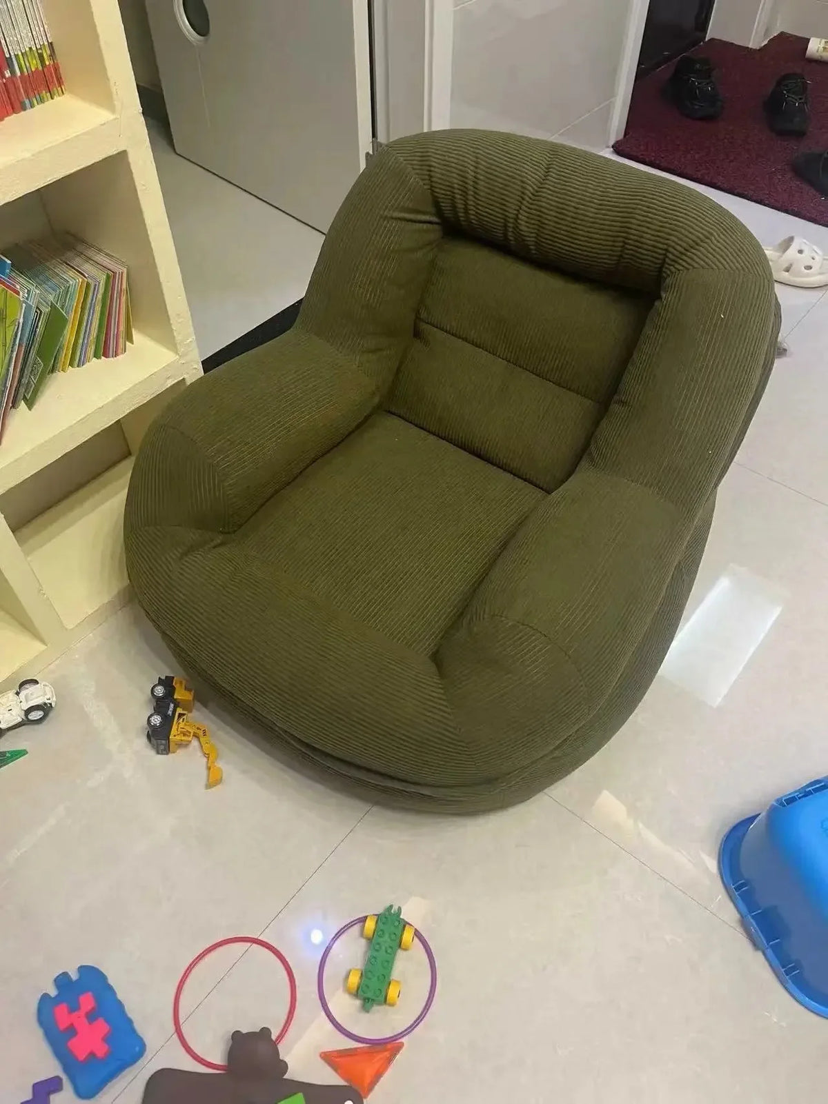 Single Person Sofa Chair EPS Particle Leisure Recliner Small Apartment Living Room Bedroom Trendy Furniture