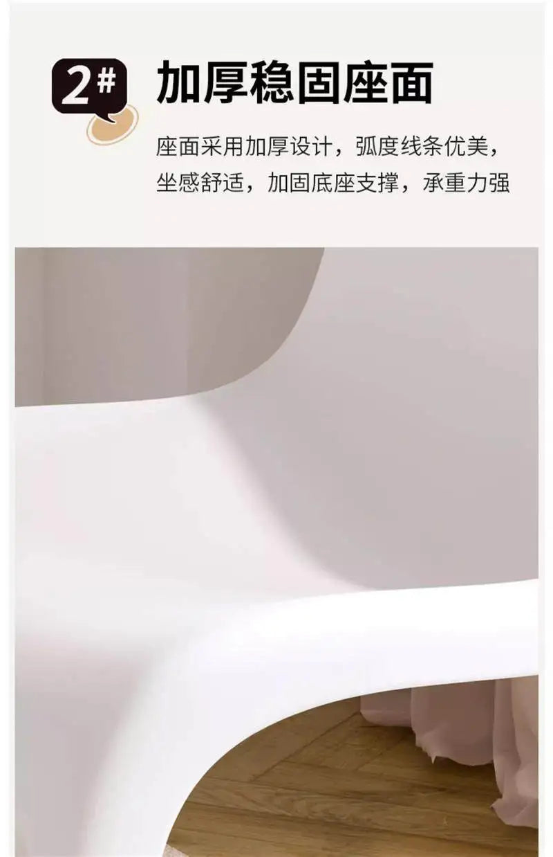 Acrylic transparent chair simple home light luxury high-end dining table makeup Pan Dong