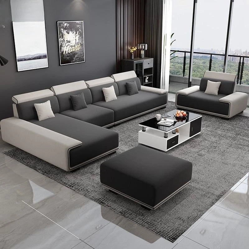 Nordic technology fabric sofa sofa living room modern fully equipped latex concubine light luxury simple small apartment combina