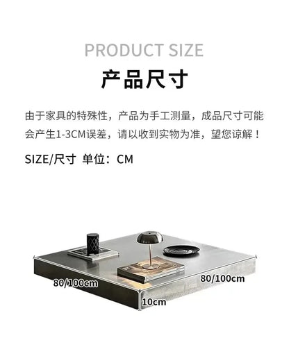 Stainless Steel Side Table Italian Coffee Tables Minimalist Tea Tables Modern Living Room Center Table Luxury Design Furniture