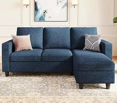 #For L-Shaped Modular Sectional Sofa, 3-Seater Comfy Cloud Couch with Ottoman/Chaise & 5 Pillows for Living Room Bedroom&