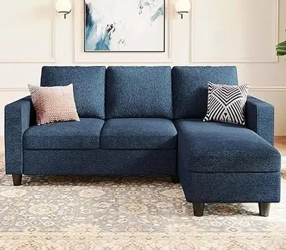 #For L-Shaped Modular Sectional Sofa, 3-Seater Comfy Cloud Couch with Ottoman/Chaise & 5 Pillows for Living Room Bedroom&