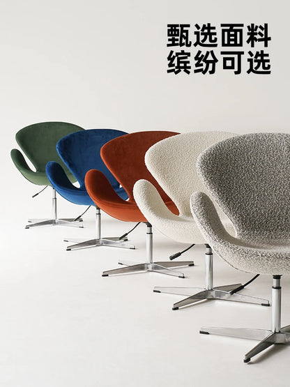 Single sofa chair swivel chair Nordic designer creative simple casual ins swan chair