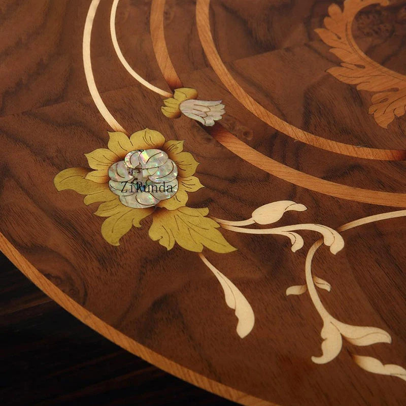 High quality unique central table design living room furniture luxury classical round coffee table