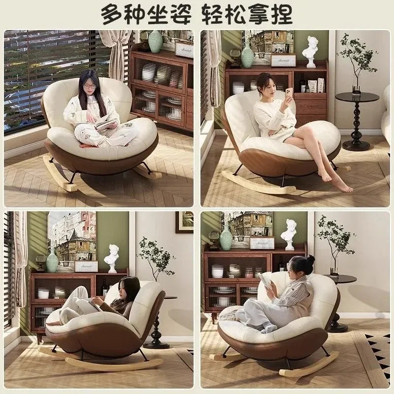 Lazy sofa single nest rocking small chair