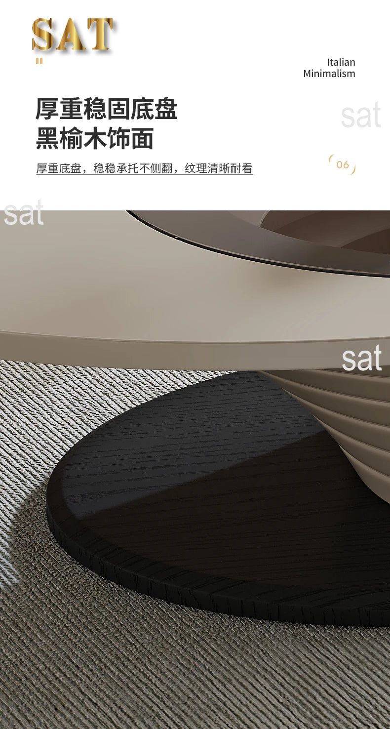 Oval Modern Coffee Table Unique Trendy Design European Coffee Table Neutral Minimalist Table Basse Living Room Furniture