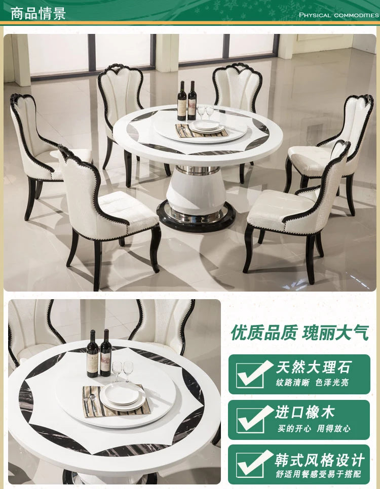 Side Round Dining Table Console Center Luxury Lounge Portable Dining Table Service Bistro Mesas De Jantar Living Room Furniture
