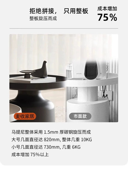 Living Room Coffee Table Basses Mesa Lateral Round Coffee Table Center Modern Nordic Mesa Lateral Para Sala Home Bar Furniture