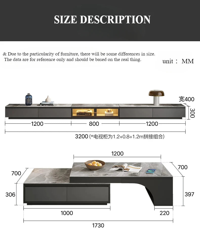 Extendable Nordic Luxury Coffee Table Multi Function Storage Sofa Modern Coffee Table Smart Design Beistelltisch Home Furniture