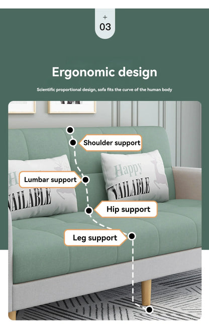 Living room sofa Small-sized folding sofa bed dual-use double-occupancy room bedroom small simple apartment small sofa