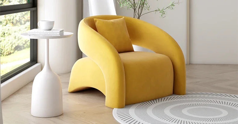 Internet celebrity single chair living room lazy single sofa, leisure chair designer sofa, single sofa light luxury high-end