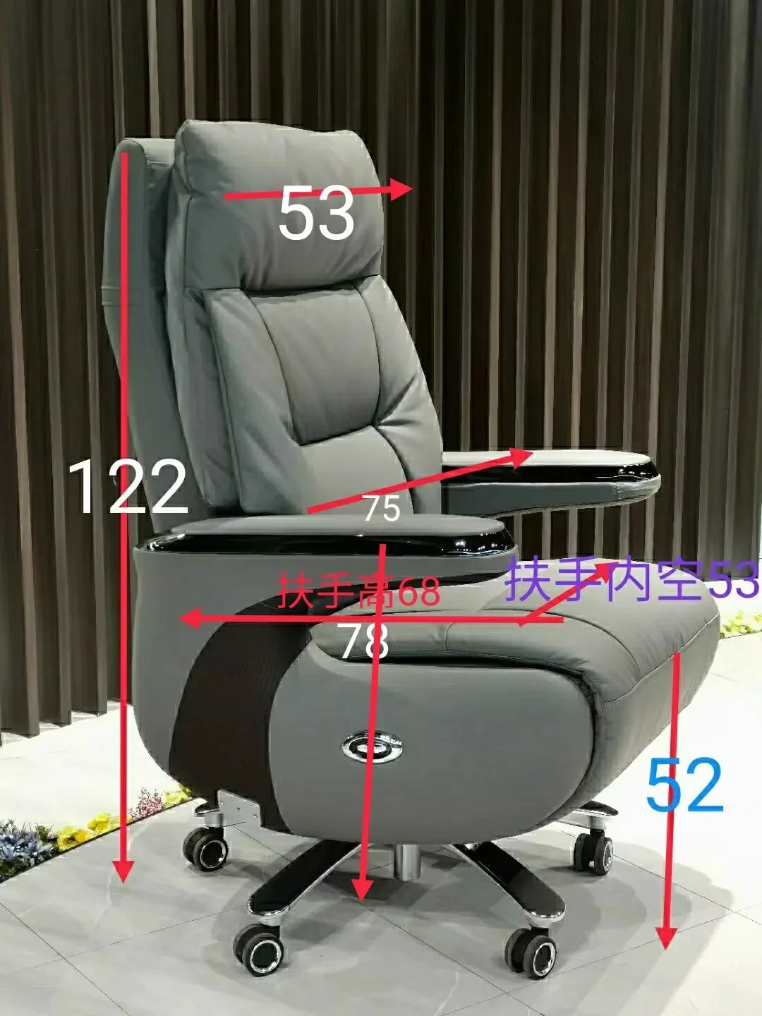 Bedroom Leather Office Chair Rolling Vanity Study Swivel Luxury Chair Accent Recliner Sillas De Escritorio Salon Furniture