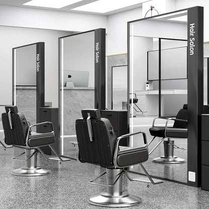 HJ Barber Shop Mirror Quick Cut Special Mirror Hair Salon Internet celebrity hair salon Full Lamp Mirror