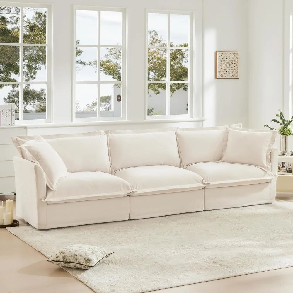 Chenille Power Sofa with Sleeper - Comfortable and Versatile Sofa Bed for Living Room, Ideal for Guests and Relaxation, Stylish
