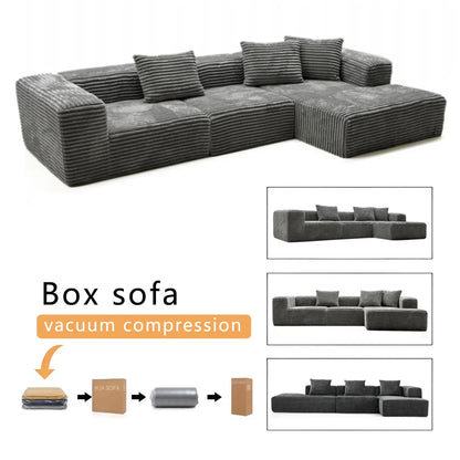 Small Household Home Modern Couches Sofa Set Furniture  Vacuum Compression Corner Sofa Combination L Shape Compression Sofa