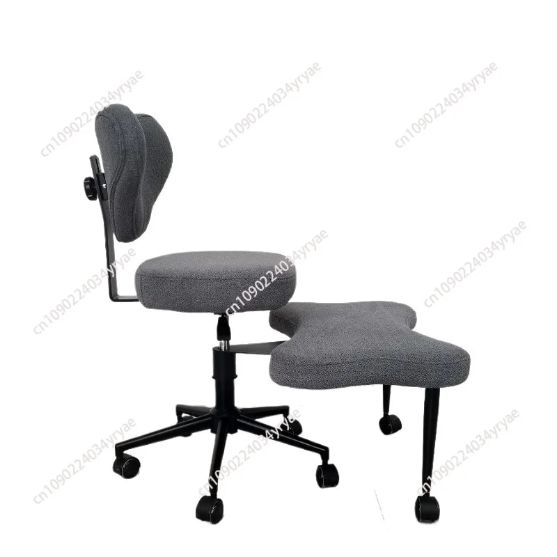 Cross Leg Chair - Meditation Chair with Wheels, ADHD Chair, Height Adjustable Seat, Adjustable Footstool