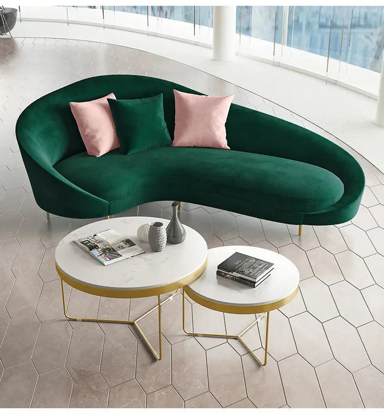 Nordic creative sofa beauty salon reception lounge area casual simple special-shaped small sofa combination set