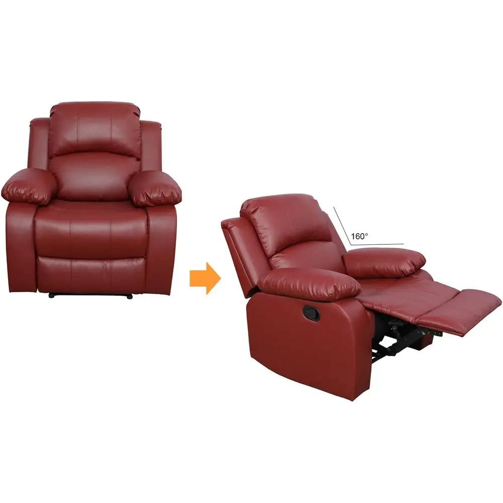 Living Room urniture Set Leather Recliner Soa Set Loveseat Chair urniture Soa Set or Living Room/Small Space/Rv/House/Oice/Theat