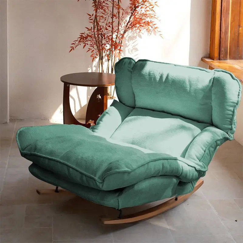 Lazy sofa single sofa rocking chair reclining chair balcony casual rocking chair can sit or lie down