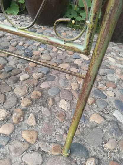 Foreign trade tail order clearance picking up leaks European backrest double chair outdoor courtyard leisure balcony bench park
