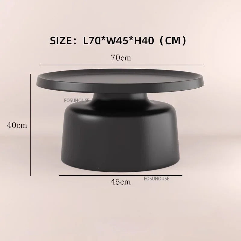 Nordic Living Room Center Table Circular Coffee Tables Modern Side Tea Table Portable Simple Bedroom Nightstand Home Furniture B