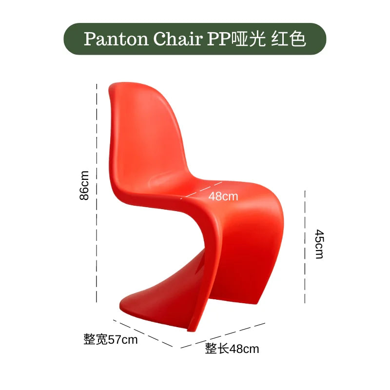 Dining chair Makeup stool Home Nordic minimalist high-end creative style plastic beauty chair