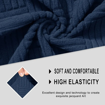 7PCS Jacquard L Shaped Corner Couch Covers Sectional Recliner Sofa Cover Stretch 5 Seater Corner Sofa Slipcover Couch Protector