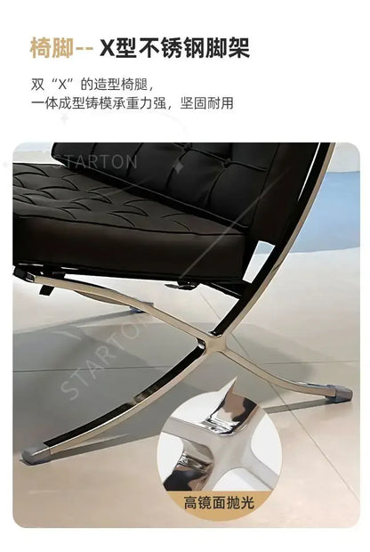 Stylish Barcelona Single, Sofa Chair For, High End Living Room, Italian Designer Lazy, Coffee Sofa Cozy