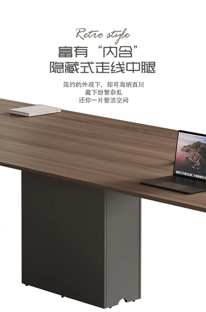 Conference Table Simple Modern Meeting Office Rectangular Business Negotiation Environmental Protection Large And Small Conferen