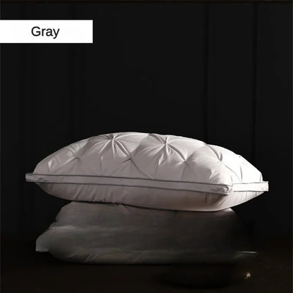 Goose Down Pillow White Cotton PillowCover Rectangle Bedroom Sleep 5-Star Hotel Pillow Low-Mid-high Pillows for Sleeping