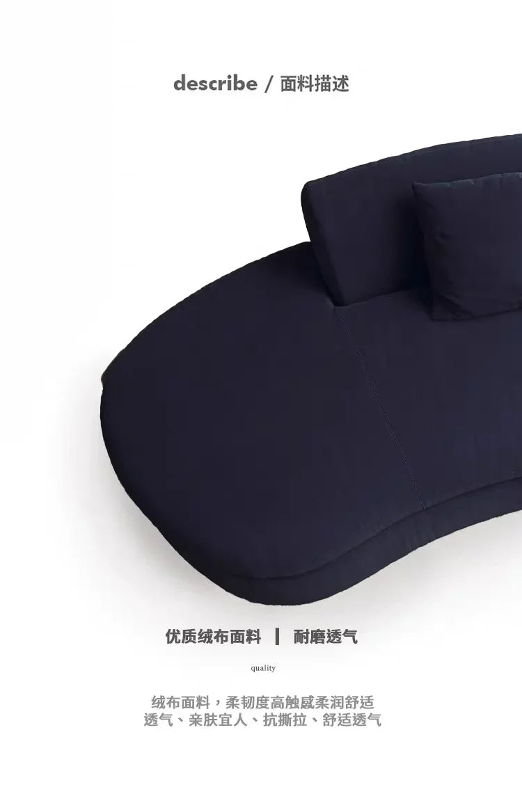 Semicircular curved sofa living room light luxury modern designer fabric sofa hotel B & B02A