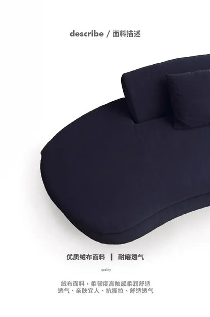 Semicircular curved sofa living room light luxury modern designer fabric sofa hotel B & B02A