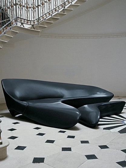 Moderne minimaliste italien concepteur Zaha lune canapé lumière luxe Arc coin FRP loisirs canapé meubles de salon